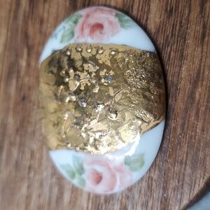 Cottagecore porclein cabochon